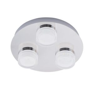 FORUM AMALFI 3-LT CEILING LIGHT CHROME