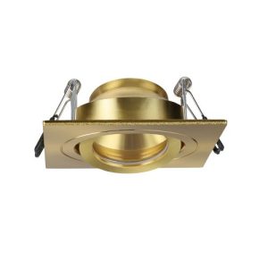 FORUM CALI IP65 TILTABLE SQUARE DOWN/LT SATIN BRASS SATIN BRASS