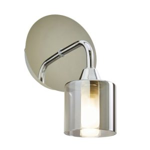 FORUM PATRAS 1LT WALL LIGHT SMOKE/CHROME SMOKE/ CHROME