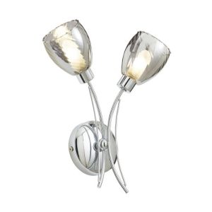 FORUM VERIA 2LT TANGLE WALL LIGHT SMOKE/CHROME SMOKE/ CHROME