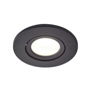 FORUM 3PK SBLK ADJ FIRERATED LED DOWNLIGHT 5W 4000K IP65 SATIN BLACK