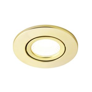 FORUM ADJUSTABLE FIRERATED LED DOWNLIGHT 5W 4000K IP65 SATIN BRASS