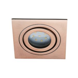 FORUM CALI IP65 TILTABLE SQUARE DOWNLIGHT BRUSHED COPPER