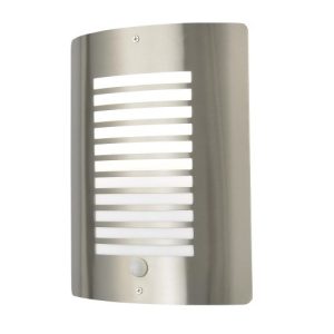 FORUM SIGMA PAN SLAT PIR WALL LIGHT STAINLESS STEEL