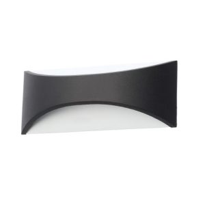 FORUM STROUD 12W LED WALL LIGHT BLACK