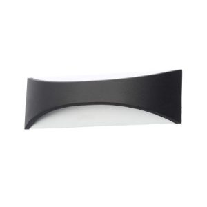 FORUM STROUD 6W LED WALL LIGHT BLACK