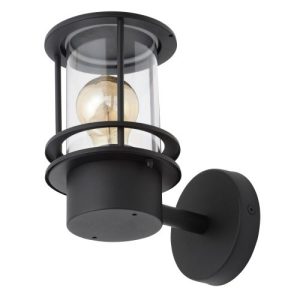 FORUM LEONIS MINERS STYLE WALL LANTERN BLACK