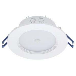 FORUM RENO 8W RECESS LIGHT C/W 360 PIR WHITE 3000K