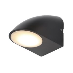 FORUM NEVIS 1LT WL DC-ALUM GU10 LED MAX.9W IP54 BLACK