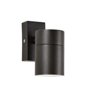 FORUM LETO UP OR DOWN LIGHT IP44 BLACK WALL LIGHT