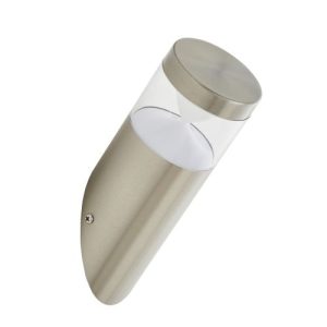 FORUM POLLUX 1LT E27 ANGLED WALL LIGHT SST STAINLESS STEEL