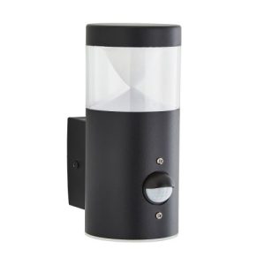 FORUM POLLUX 1LT E27 WALL LIGHT W PIR BLACK