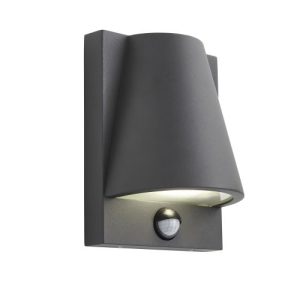 FORUM VESOUL GU10 ALUM WALL LIGHT W PIR ANTHRACITE