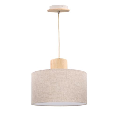 FORLIGHT PENDANT IP20 LAMPA E27 40W LIGHT WOOD
