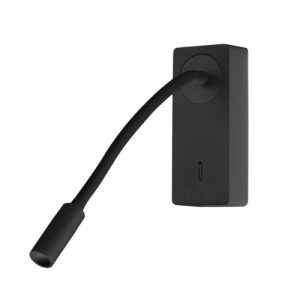 FORLIGHT WALL FIXTURE IP20 MINE LED 2.1W 3000K BLACK 107LM