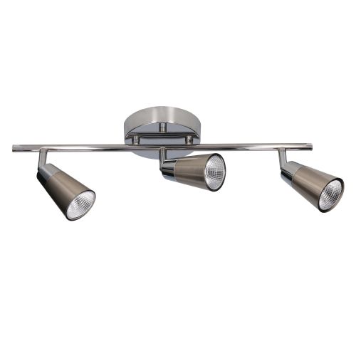 FORLIGHT SPOTLIGHT IP20 VITRO TRIPLEX LED 15W 3000K SATIN NICKEL CHROME 1346LM