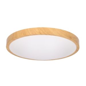 FORLIGHT CEILING FIXTURE IP44 TEMPO Ø410MM LED 22.8W 3000K LIGHT WOOD 1821LM