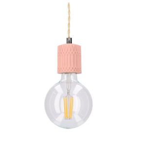 FORLIGHT PENDANT IP20 BLOOM E27 PINK