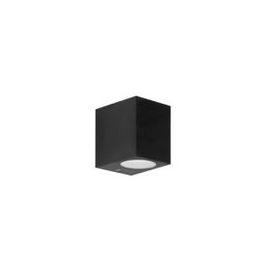 FORLIGHT WALL FIXTURE IP44 KUBO ONE EMISSION GU10 7W BLACK
