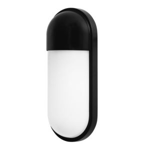 FORLIGHT WALL FIXTURE IP44 VIT E27 15W BLACK WHITE 619LM