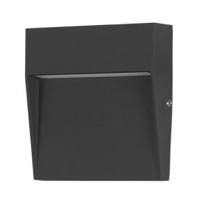 FORLIGHT RECESSED WALL LIGHTING IP65 NOD SQUARE LED 2.6W 3000K BLACK 128LM