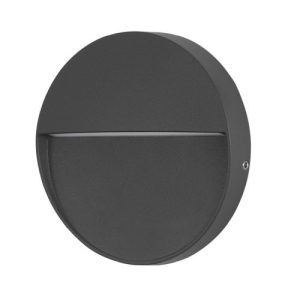 FORLIGHT RECESSED WALL LIGHTING IP65 NOD ROUND LED 2.6W 3000K BLACK 128LM