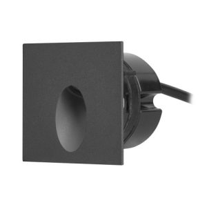 FORLIGHT RECESSED WALL LIGHTING IP65 ICON SQUARE LED 2.2W 3000K BLACK 61LM
