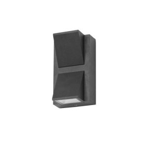 FORLIGHT WALL FIXTURE IP54 LOYD DOUBLE EMISSION LED 4.1W 3000K BLACK 164LM