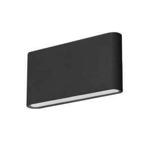 FORLIGHT WALL FIXTURE IP54 SLIM LED 8.8W 3000K BLACK 524LM