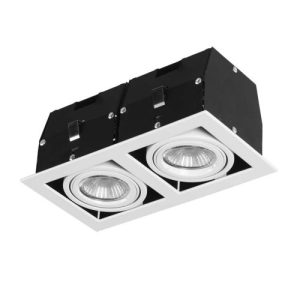 FORLIGHT DOWNLIGHT IP23 CARDAN DOUBLE GU10/G5.3 WHITE