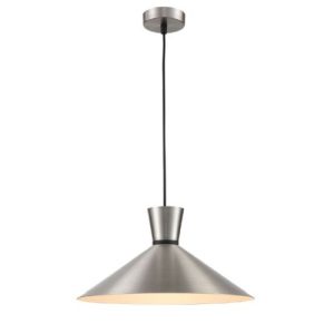 FRANKLIGHT HAPPY 400MM METALPENDANT IN SATIN NICKE
