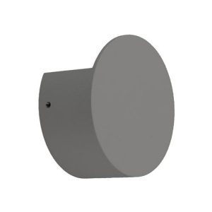 GAP IP54 240V 3W LED WHITE 6000K CIRCULAR GRAPHITE GREY WALL LIGHT