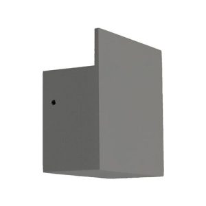 GAP IP54 240V 3W LED WHITE 6000K SQUARE GRAPHITE GREY WALL LIGHT
