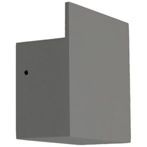 GAP IP54 240V 3W LED WARMWHITE 3000K SQUARE GRAPHITE GREY WALL LIGHT