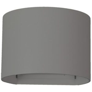 GAP IP54 240V 2X5W LED WARMWHITE 3000K CYLINDER GRAPHITE GREY WALL LIGHT