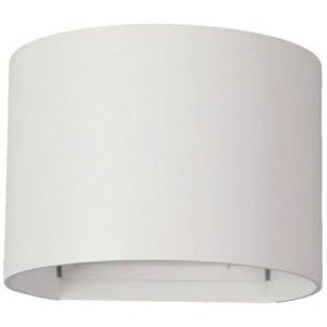 GAP IP54 240V 2X5W LED WARMWHITE 3000K CYLINDER WHITE WALL LIGHT