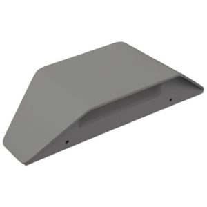 GAP IP54 240V 2X7W LED WARMWHITE 3000K RECTANGULAR GRAPHITE GREY WALL LIGHT