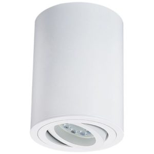 GAP 240V GU10 ARCHITECTURAL SURFACE MOUNT ADJUSTABLE TILT CYLINDER DOWNLIGHTER