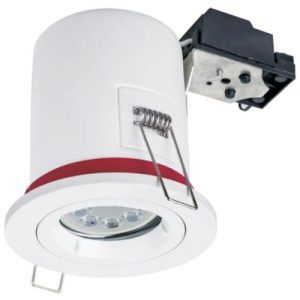 GAP 240V GU10 TRIMLESS RECESSED FIXED ROUND FIRE-RATED DOWNLIGHTER
