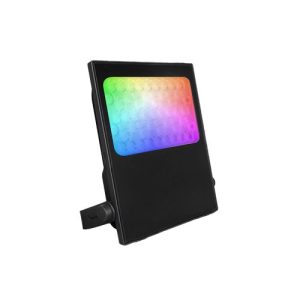 GAP IP65 50W RGB+WW 3000K COB LED BLACK DIE-CAST ALUMINIUM FLOODLIGHT