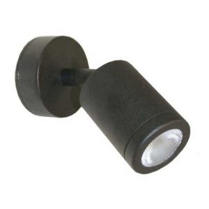 GAP IP65 240V BLACK STAINLESS STEEL 3W WARMWHITE 3000K LED SPOTLIGHT