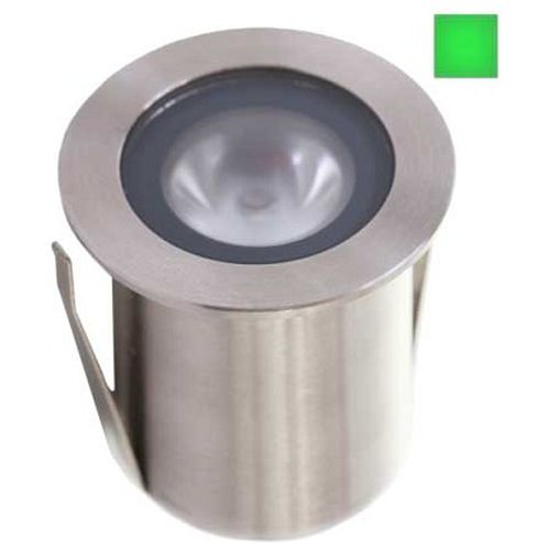 GAP IP68 316 STAINLESS STEEL 1W CREE 40MM GREEN LED RECESSED GROUND LIGHT