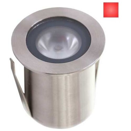 GAP IP68 316 STAINLESS STEEL 1W CREE 40MM RED LED RECESSED GROUND LIGHT