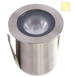 GAP IP68 316 STAINLESS STEEL 1W CREE 40MM WARMWHITE 3000K LED RECESSED GROUND LIGHT