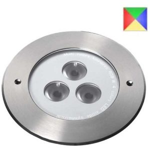 GAP IP67 12W 157MM STAINLESS STEEL RGB+WW 3000K LED RECESSED GROUND LIGHT