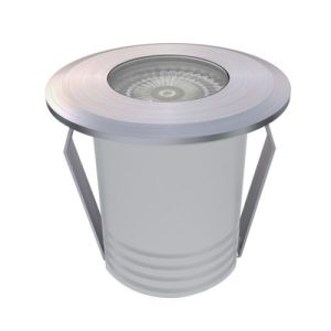 GAP IP65 3W 240V 63MM WHITE 6000K LED RECESSED GROUND LIGHT WITH 316 MARINE GRADE BEZEL