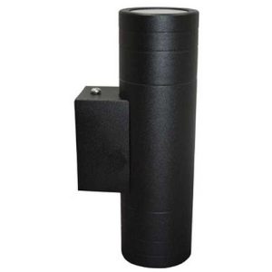 GAP IP44 240V BLACK STAINLESS STEEL GU10 UP|DOWN WALL LIGHT
