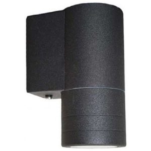 GAP IP44 240V BLACK STAINLESS STEEL GU10 WALL LIGHT