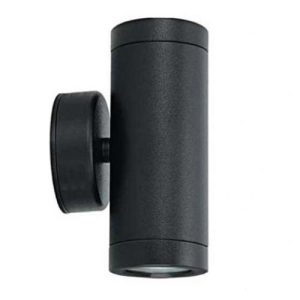GAP IP65 240V BLACK STAINLESS STEEL 2X3W WARMWHITE 3000K LED UP|DOWN WALL LIGHT
