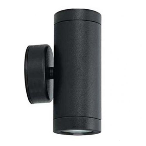 GAP IP65 240V BLACK STAINLESS STEEL 2X3W WARMWHITE 3000K LED UP|DOWN WALL LIGHT